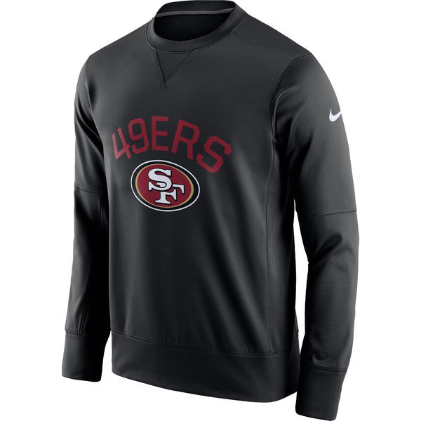 Men's San Francisco 49ers Black Sideline Circuit Performance Sweatshirt