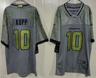 Men's Seattle Seahawks 10 Cooper Kupp Limited Gray Rivalries Vapor Jersey