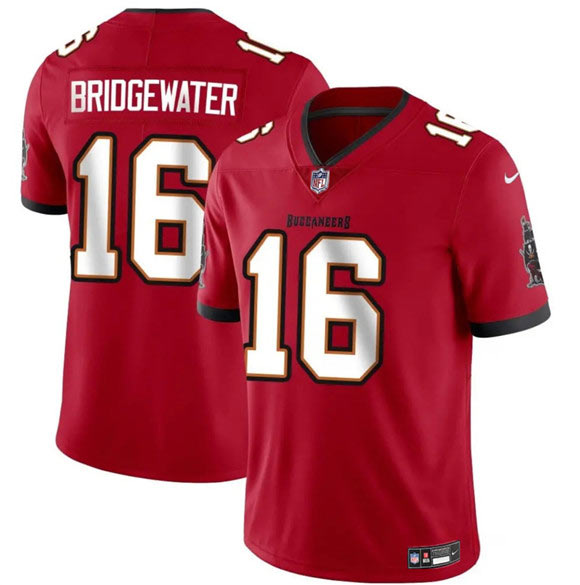 Men's Tampa Bay Buccaneers 16 Teddy Bridgewater Red Vapor Limited Football Stitched Jersey