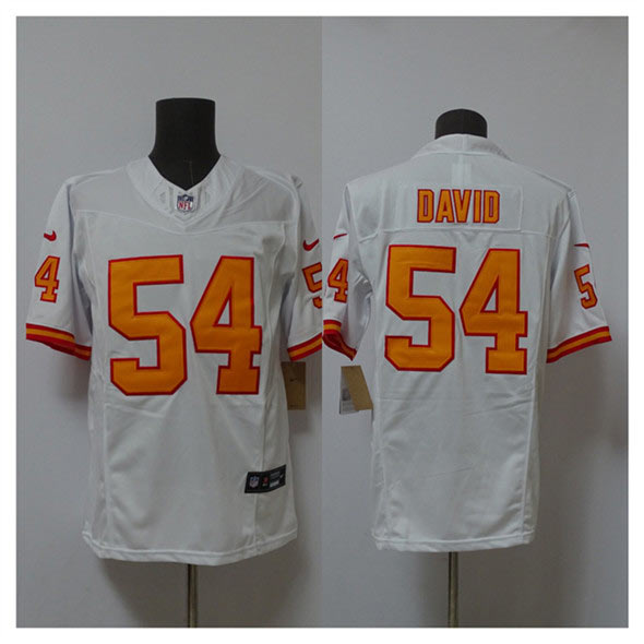 Men's Tampa Bay Buccaneers 54 Lavonte David White 2025 F.U.S.E. Vapor Limited Football Stitched Jersey