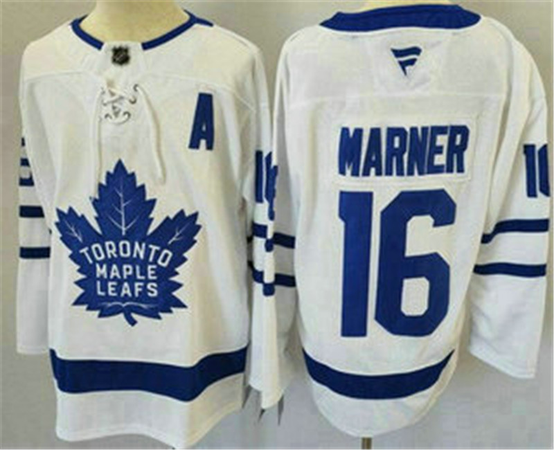 Men's Toronto Maple Leafs 16 Mitch Marner White Authentic Jersey