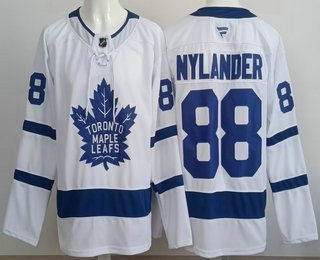Men's Toronto Maple Leafs 88 William Nylander White Authentic Jersey