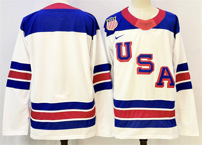 Men's USA Blank White 2025 2026 Stitched Jersey