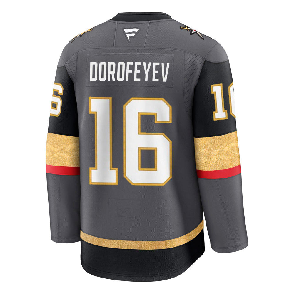 Men's Vegas Golden Knights 16 Pavel Dorofeyev Gray Authentic Jersey