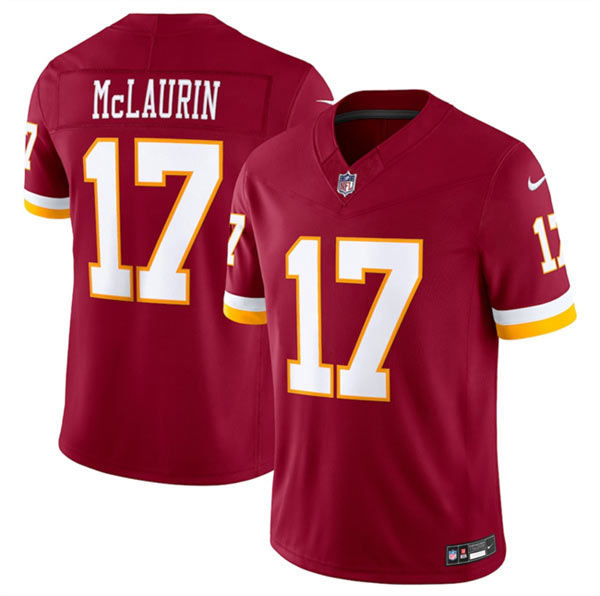 Men's Washington Commanders 17 Terry McLaurin Burgundy 2026 F.U.S.E. Vapor Limited Football Stitched Jersey