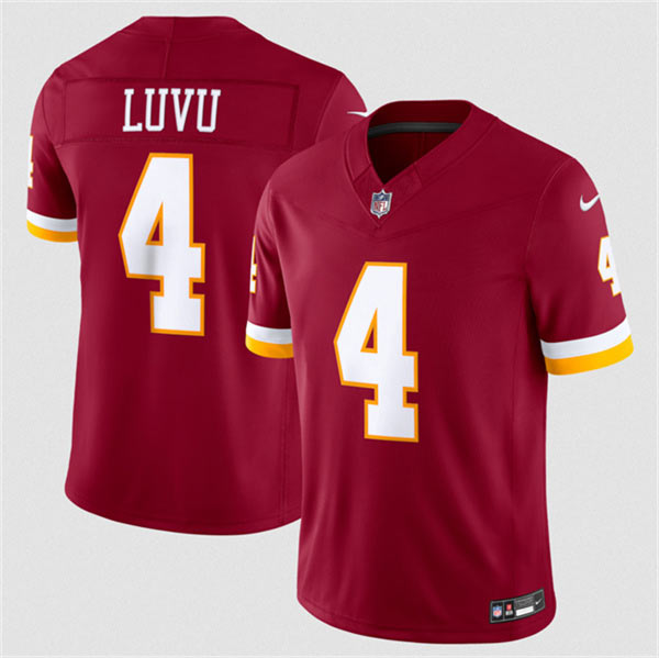 Men's Washington Commanders 4 Frankie Luvu Burgundy 2026 F.U.S.E. Vapor Limited Football Stitched Jersey