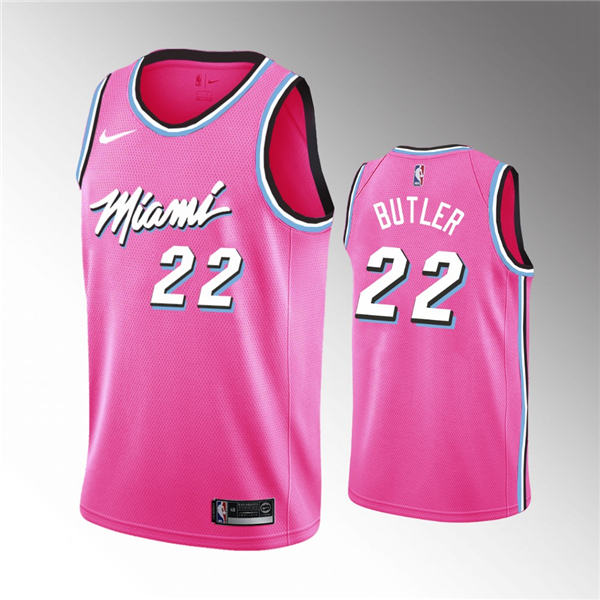 Miami Heat #22 Jimmy Butler 2019 20 Earned Jersey Pink