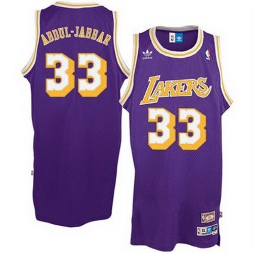 NBA Abdul Jabbar 33 Blue Throwback Jerseys