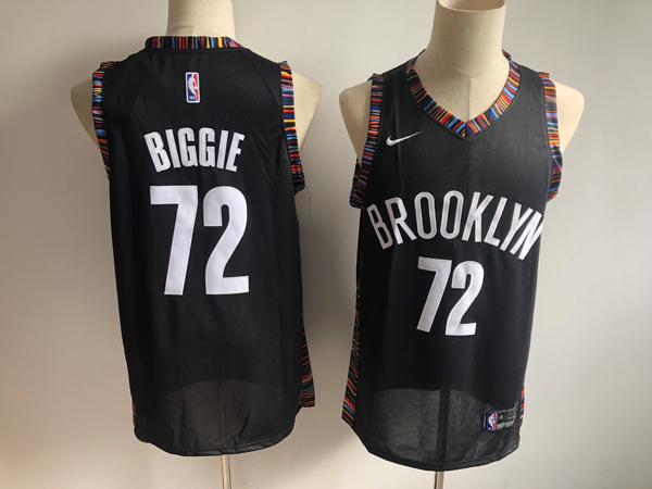 NBA Brooklyn Nets 72 Biggie Black City Edition Swingman Jersey