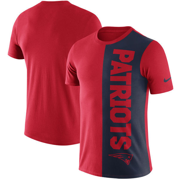 New England Patriots Coin Flip Tri Blend T Shirt RedNavy