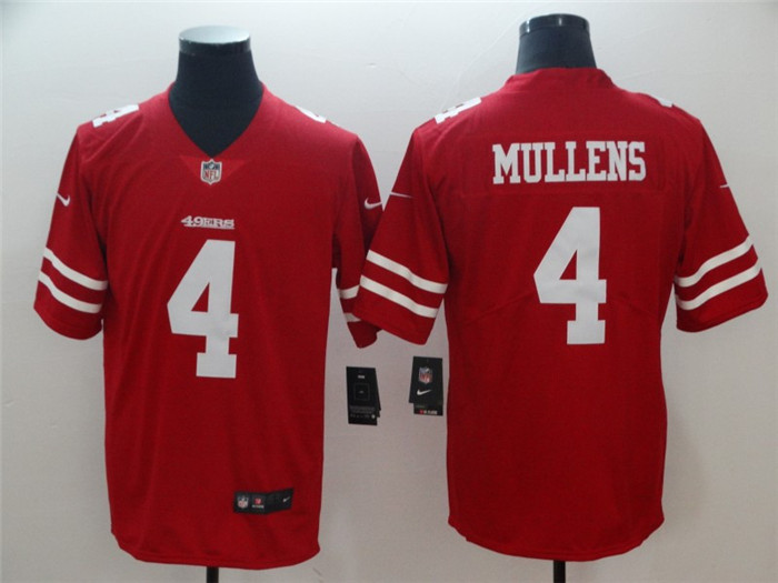 49ers 4 Nick Mullens Red Vapor Untouchable Limited Jersey