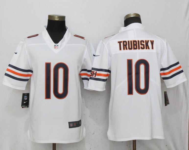 Bears 10 Mitchell Trubisky White Vapor Untouchable Limited Jersey