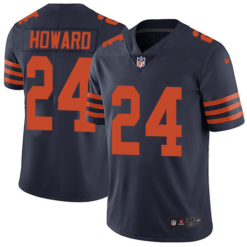 Bears 24 Jordan Howard Navy Throwback Vapor Untouchable Player Limited Jersey