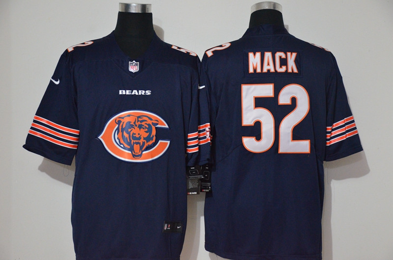 Bears 52 Khalil Mack Navy Vapor Untouchable Limited Jersey