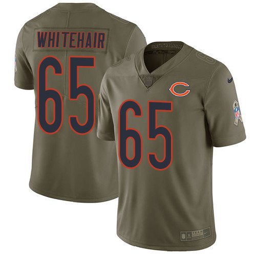 Bears 65 Cody Whitehair Olive Salute To Service Limited Jersey