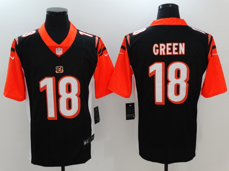 Bengals 18 A.J. Green Black Vapor Untouchable Player Limited Jersey