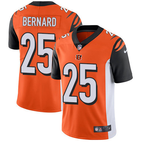 Bengals 25 Giovani Bernard Orange Vapor Untouchable Player Limited Jersey