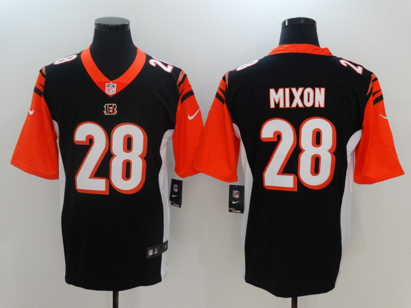 Bengals 28 Joe Mixon Black Vapor Untouchable Player Limited Jersey