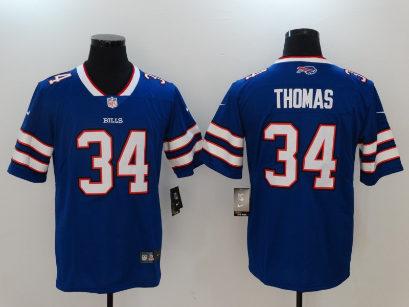 Bills 34 Thurman Thomas Blue Vapor Untouchable Player Limited Jersey