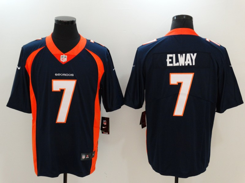 Broncos 7 John Elway Navy Vapor Untouchable Player Limited Jersey