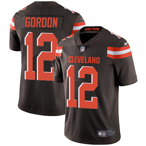 Browns 12 Josh Gordon Brown Vapor Untouchable Player Limited Jersey