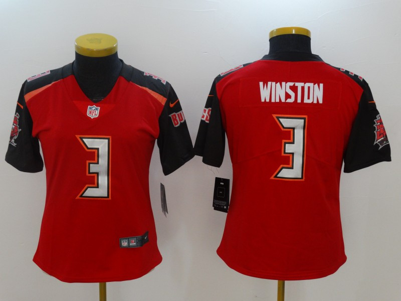 Buccaneers 3 Jameis Winston Red Women Vapor Untouchable Player Limited Jersey