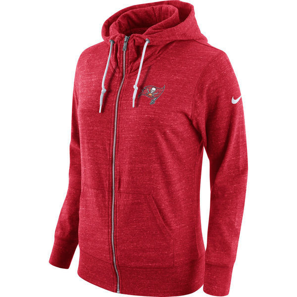 Buccaneers Fresh Logo Red Women's Full Zip Hoodie