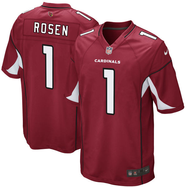 Cardinals 1 Josh Rosen Red 2018 NFL Draft Pick Elite Jersey