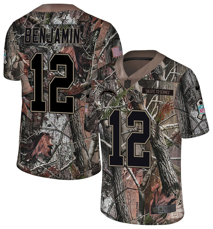 Chargers 12 Travis Benjamin Camo Rush Limited Jersey