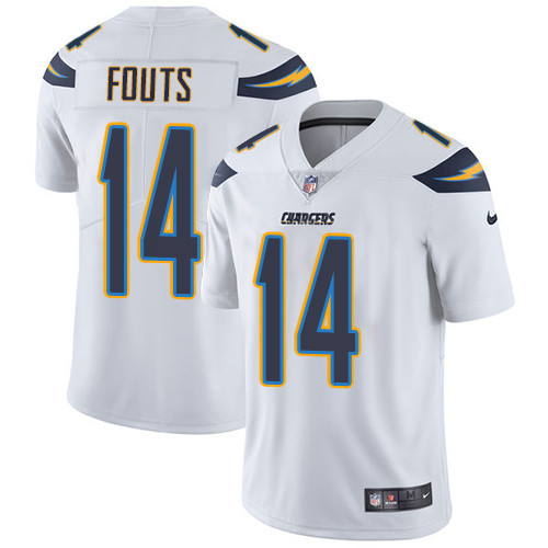 Chargers 14 Dan Fouts White Vapor Untouchable Player Limited Jersey