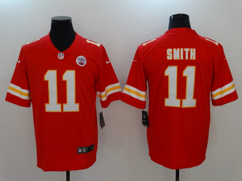 Chiefs 11 Alex Smith Red Vapor Untouchable Player Limited Jersey