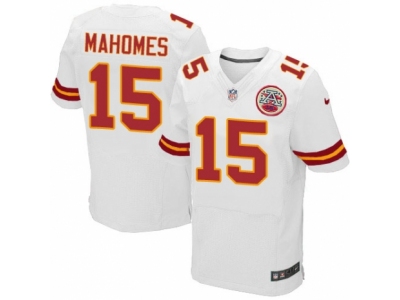 Chiefs 15 Patrick Mahomes II White Men Stitched NFL Elite Jersey