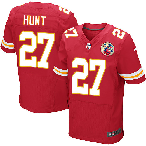 Chiefs 27 Kareem Hunt Red Elite Jersey