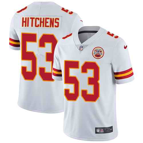 Chiefs 53 Anthony Hitchens White Vapor Untouchable Limited Jersey