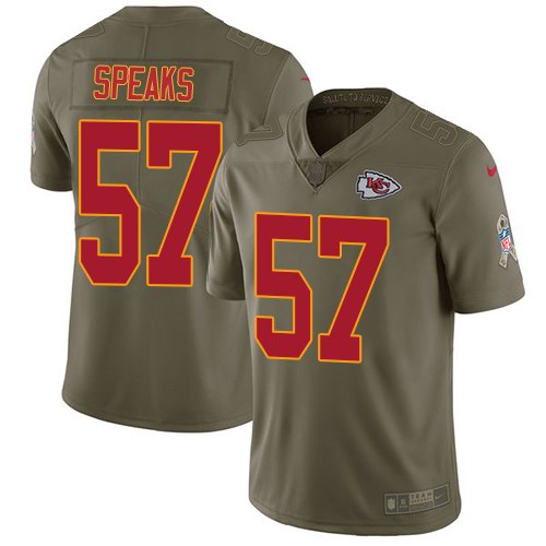 Chiefs 57 Breeland Speaks Olive Salute To Service Limited Jersey