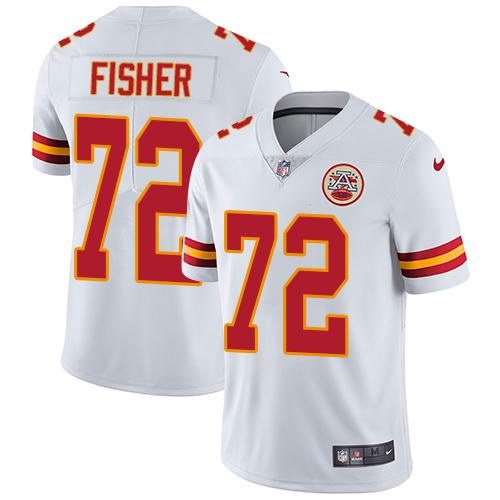 Chiefs 72 Eric Fisher White Vapor Untouchable Limited Jersey