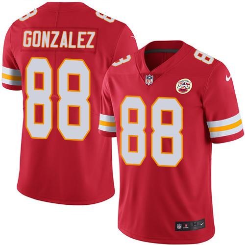 Chiefs 88 Tony Gonzalez Red Vapor Untouchable Limited Jersey