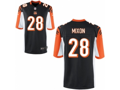 Cincinnati Bengals 28 Joe Mixon Game Black Team Color NFL Jersey