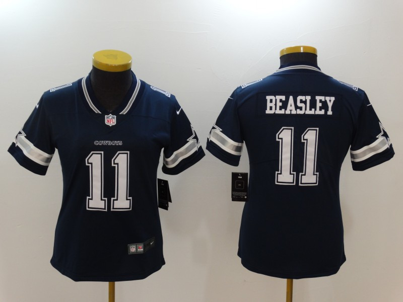 Cowboys 11 Cole Beasley Navy Women Vapor Untouchable Player Limited Jersey