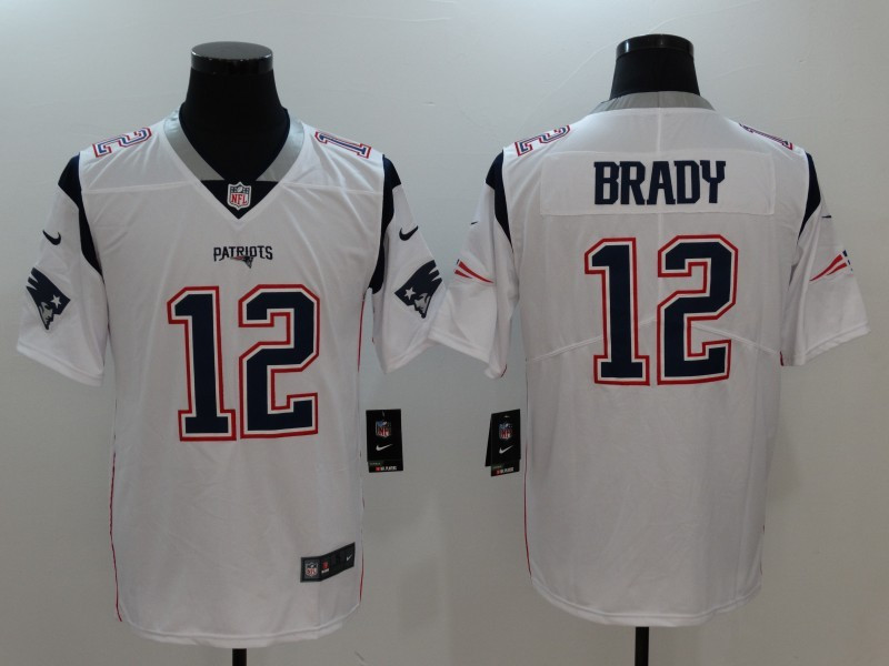 Cowboys 12 Tom Brady White Vapor Untouchable Player Limited Jersey