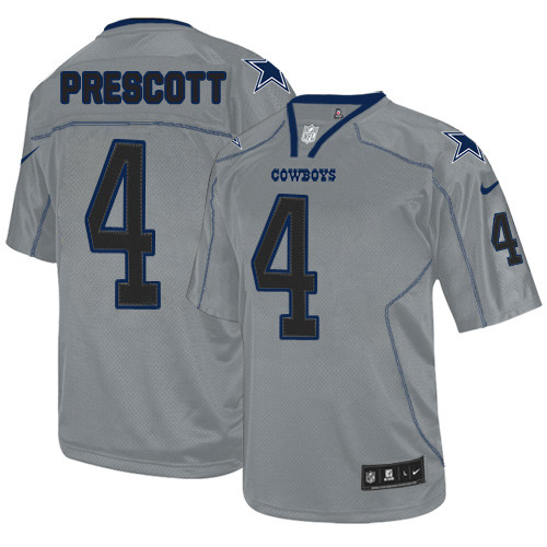 Cowboys 4 Dak Prescott Lights Out Elite Jersey