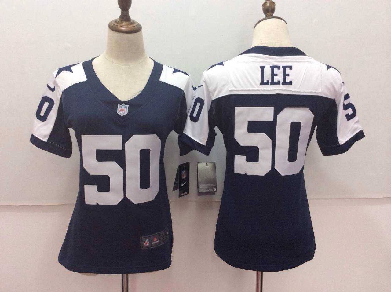 Cowboys 50 Sean Lee Navy Women Vapor Untouchable Player Limited Jersey