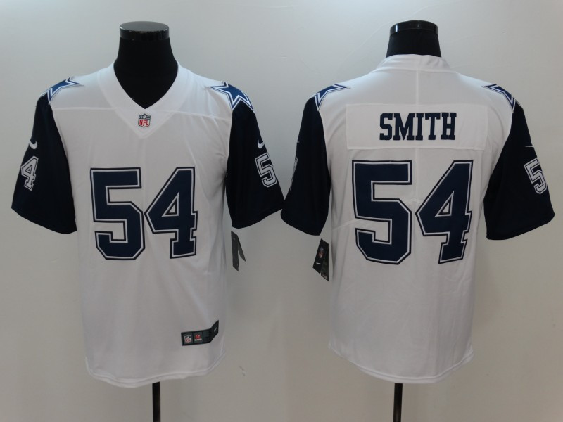 Cowboys 54 Jaylon Smith White Color Rush Limited Jersey