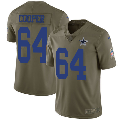 Cowboys 64 Rush Cooper Olive Salute To Service Limited Jersey