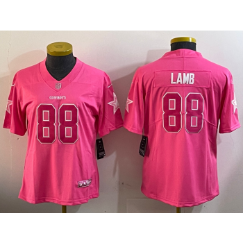 Nike Cowboys 88 Lamb Pink Vapor Limited Women Jersey