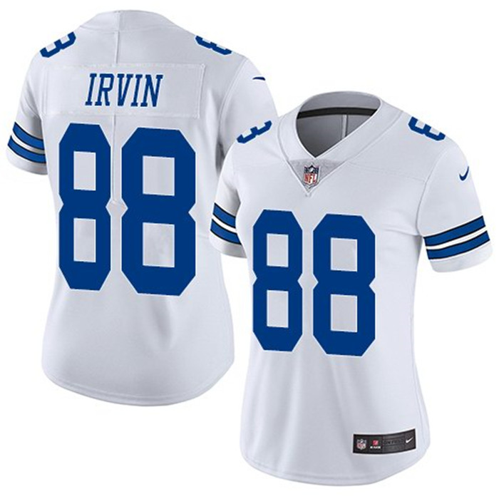 Cowboys 88 Michael Irvin White Women Vapor Untouchable Limited Jersey