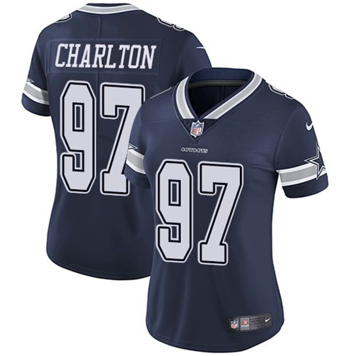 Cowboys 97 Taco Charlton Navy Women Vapor Untouchable Limited Jersey