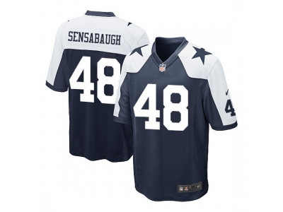 Dallas Cowboys 48 Daryl Johnston Navy Blue Game Alternate Throwback Jersey