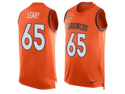 Denver Broncos 65 Ronald Leary Limited Orange Player Name Number Tank Top NFL Jersey