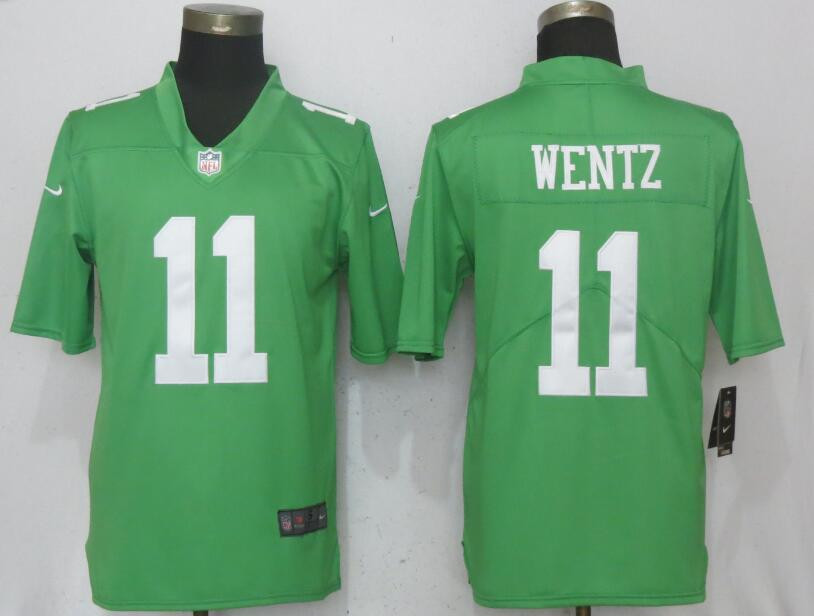 Eagles 11 Carson Wentz Green 2017 Vapor Untouchable Player Limited Jersey